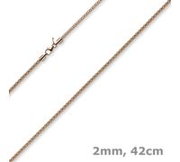 Collar Redondo De Frambuesa De 585 Oro Rosa Joyería De Cuello, 42cm