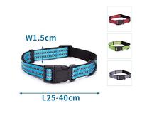 Collar Reflectante de Poliamida para Perros, Ajuste cómodo y Duradero, Ideal para Paseos nocturnos y Aumentar la Visibilidad.