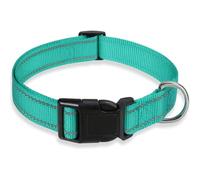 Collar reflectante para perro con collar de seguridad ajustable de nailon para mascotas y correa para mascotas, adecuado para mascotas pequeñas y medianas