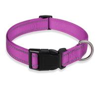 Collar reflectante para perro con collar de seguridad ajustable de nailon para mascotas y correa para mascotas, adecuado para mascotas pequeñas y medianas