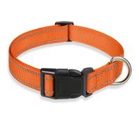 Collar reflectante para perro con collar de seguridad ajustable de nailon para mascotas y correa para mascotas, adecuado para mascotas pequeñas y medianas