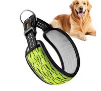 Collar reflectante para perro, protección para el cuello, collar resistente para cachorros, uso en interiores y exteriores, collar ajustable con tira reflectante para senderismo, entrenamiento