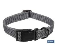 Collar Reflectante para Perros | Color: Gris | Talla L (20 a 35 kg)