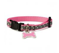 Collar reflectante para perros color Rosa