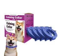 Collar relajante para perros, collar para mascotas para calmar | Collares de pacificación ajustables para perros de 4 piezas para mal comportamiento - Suministros para mascotas