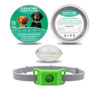 Collar Repelente de Insectos, Repelente de Pulgas para Perros, Collares Anticarrapatas para Perros, Antipulgas para Perros, Antipulgas Perros, Garrapatas y Mosquitos, 12 Meses Protección (Verde)