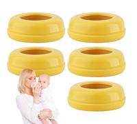 Collar Rings - 6x6x2cm 5-Pack PP Replacement Bottle Screw Caps | Strong PP replacement screw bands offer dependable protection and easy twist installation to keep bottles secure.