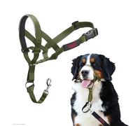 Collar Ronzal HALTI - para Evitar Que tu Perro Tire de la Correa, Ajustable con Banda de Nariz Acolchada. Adiestramiento canino antitirones Collar para Perros Grandes (Talla 4, Bosque Verde)