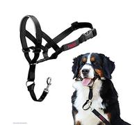 Collar Ronzal HALTI - Para evitar que tu perro tire de la correa, Ajustable y Ligero, con banda de nariz acolchada. Adiestramiento canino antitirones collar para perros grandes (Talla 4, Negro)