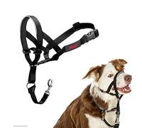 Collar Ronzal HALTI - Para evitar que tu perro tire de la correa, Ajustable y Ligero, con banda de nariz acolchada. Adiestramiento canino antitirones collar para perros medianos (Talla 2, Negro)