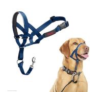 Collar Ronzal HALTI - para Evitar Que tu Perro Tire de la Correa, Ajustable con Banda de Nariz Acolchada. Adiestramiento canino antitirones Collar para Perros medianos (Talla 3, Azul Cobalto)