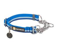 RUFFWEAR Collar de reacción en Cadena, Collar para Perros pequeños, Collar Ajustable para Mascotas sin tirones, Collar Reflectante para Perros con Correas Tubelock, 14"-20", Blue Pool