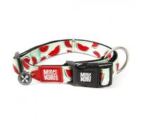 MAX & Molly Smart ID - Collar de Perro con Etiqueta de Seguridad QR y Perfil Personalizado de Mascota, Neopreno Acolchado Suave, Impermeable, sandía, Mediano (13-21 Pulgadas)
