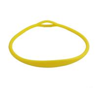 Collar secundario de silicona para soporte regulador de buceo, cuello ajustable de 76 cm para anillo con ajuste de alta elasticidad, mantiene el regulador de pulpo seguro (amarillo)