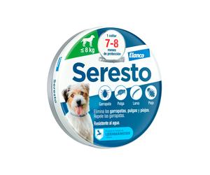 Collar Seresto Perros Pequeños menos de 8 kg 2 unidades