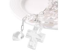 Collar simple con colgante religioso, gargantilla elegante con colgante, accesorios de fiesta, ideal para el uso diario