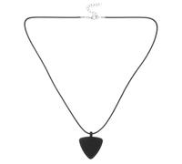 Collar Soporte para Púas de Guitarra Triangular Negro para Músicos | Metal, Poliéster y Silicona, Lleva Púas Siempre a Mano, Ligero para Escenario y Práctica