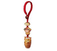 Collar Supporter-Jade de para protección y prosperidad | Anillos clave, Dios de la Riqueza, decoración, de suerte, Yin-Yang-amulett, Talismán para el peso energético, shu