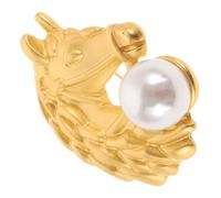 Collar Sweater Decorative Metal Lady Brooch Aesthetic for Suit Women Clothes Pin Gold Zinc Alloy