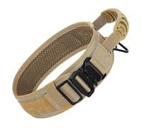 Collar táctico Duradero for Perro, Correa Militar de Nailon Ajustable for Perros medianos y Grandes, Entrenamiento de Pastor alemán y Caza(Khaki,L)