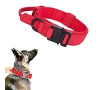 Collar táctico militar ajustable para mascotas, collar para mascotas, para acampar al aire libre, entrenamiento, caza, tamaño mediano y grande, pastor alemán, labrador, collar múltiple, B, XL
