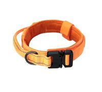 Collar Táctico Militar De Nailon para Perro, Labrador Retriever, Pastor, Bulldog, Entrenamiento, Caza, Collar De Acampada,Naranja,SG