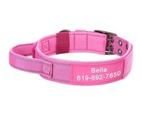 Collar táctico militar para perro, collar personalizado para perro, camping, caza, entrenamiento, con mango de control, adecuado para pastor alemán, labrador, bulldog francés, A, L