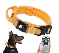 Collar táctico para perro con código QR y soporte para AirTag, collar militar ajustable y duradero reflectante para perros grandes y medianos, mango de control integrado y hebilla de metal, nuevo 2026