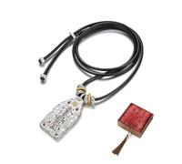 Collar taoísta de protección con bendición, talismán espiritual de Feng Shui para la sanación energética, joya amuleto de la suerte y la riqueza hecha a mano, colgante amuleto de buena suerte (A1)