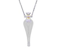 Collar transparente con forma de gota de agua para botella de aceite esencial que se mantiene abierto para hacer un deseo, collar de vial de sangre para mujeres, talla única, como se describe, como se