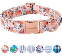 Collar único Estilo Paws Rosa para Perro - Collares y Correas para Collar para Perro - Pajarita Ancha - Collar de tracción para Perros pequeños, medianos y Grandes - S