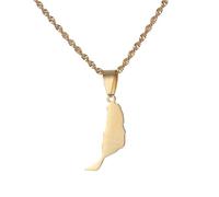 Collar Vintage con Mapa De Fuerteventura: Cadena para Suéter con Colgante De Color Sólido A La Moda, Gargantilla Étnica Ajustable para Parejas, Regalo De Joyería para Hombres