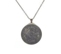 Collar vintage con sello de siete arcángeles, colgante de Cabalá de Salomón para hombres y mujeres, amuletos judíos israelíes