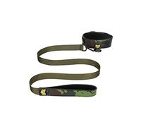 Collar With Leash - Army Theme - Green