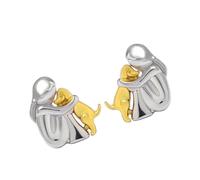 Collar y aretes de aleación de zinc para niñas y perros, joyería de amistad para uso diario, adolescentes, niñas, accesorios adorables