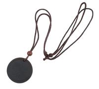 Collar y colgantes de oro vermeil para mujer, 1 unidad, collar de disco con colgante de piedra de iones volcánicos, energía negativa, muy hermoso juego de collares y colgantes, talla única, Piedra