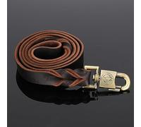 Collar y Correa de Cuero Suave para Perro, Cadena Trenzada para Mascotas de 2,5 Cm de Ancho, 90cm/120cm/150cm, Marrón (2,5 * 150 CM)