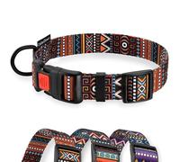 CollarDirect Collar Tribal para Perro, patrón Azteca, Ajustable, de Nailon, para Perros pequeños, medianos y Grandes