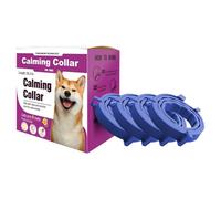 Collare Calmante per Cani - Materiale Composito 65x2 Cm Regolabile | Collari Pacificanti 4 Pezzi, Riduzione Stress E Ansia, Migliora Comportamento | Casa E Viaggio