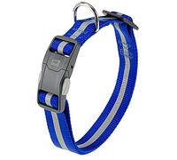 Collare Riflettente per Cani CLUB REFLEX C25/70 in Nylon con Fibbia Magnetica, Ideale per Passeggiate Serali