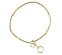 Collares cadena máxima elegancia dorados 3,5mm. x 38cm. cromado dorad