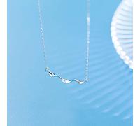 Collares Colgantes de Forma de Ola 100% para Mujeres Accesorios de Cadena de Claves de joyería de Boda