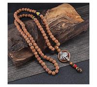 Collares Collar de Cuentas Elefante Cielo Cuenta Ojo Colgante Collar Hecho a Mano Nepal Tibetano Budismo Yoga curación Picante Collar joyería (Size : Style4)