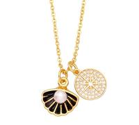 Collares coloridos para mujer, collar de perlas hermoso y versátil que se puede llevar con cualquier estilo, adjustable, Zirconia cúbica