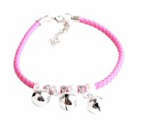 Collares con Campana para Mascotas, Collar Decorativo Elegante Ajustable para Perros y Gatos con Campana, 4 Colores, 5 tamaños, Material de aleación de PU, Seguro y Duradero (XS)