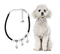Collares con Campana para Mascotas, Collar Decorativo Elegante Ajustable para Perros y Gatos con Campana, 4 Colores, 5 tamaños, Material de aleación de PU, Seguro y Duradero (XS)