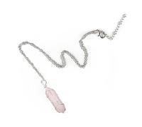 Collares con colgante de cristal, collar con dije de piedra puntiaguda, piedras preciosas espirituales, joyería para mujeres y niñas, collares de cristal natural para hombres y mujeres, cristales