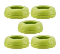 Collares de biberones: lotes de 5 anillos de reemplazo impermeables, accesorios prácticos antihendidos para botella, pezones universales compatibles duraderos | Para la copa de nena