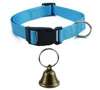 Collares de Cabra con Campanas, Collar de Nylon Ajustable para Mascotas y Anti-perdida Fuerte Bronce pastando Campanas de Cobre Accesorios para pequeños Animales de Granja Oveja Vaca Cabra