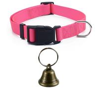 Collares de Cabra con Campanas, Collar de Nylon Ajustable para Mascotas y Anti-perdida Fuerte Bronce pastando Campanas de Cobre Accesorios para pequeños Animales de Granja Oveja Vaca Cabra